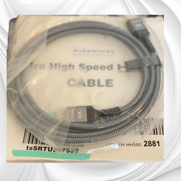 Highwings 8K  HDMI Cable 48Gbps 6.6FT/2M, Certified Ultra High Speed HDMI - Picture 2 of 5